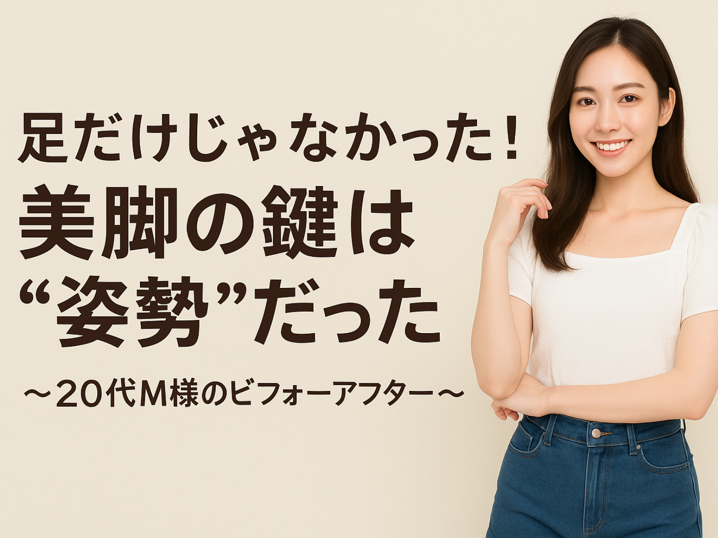 美脚のカギは姿勢